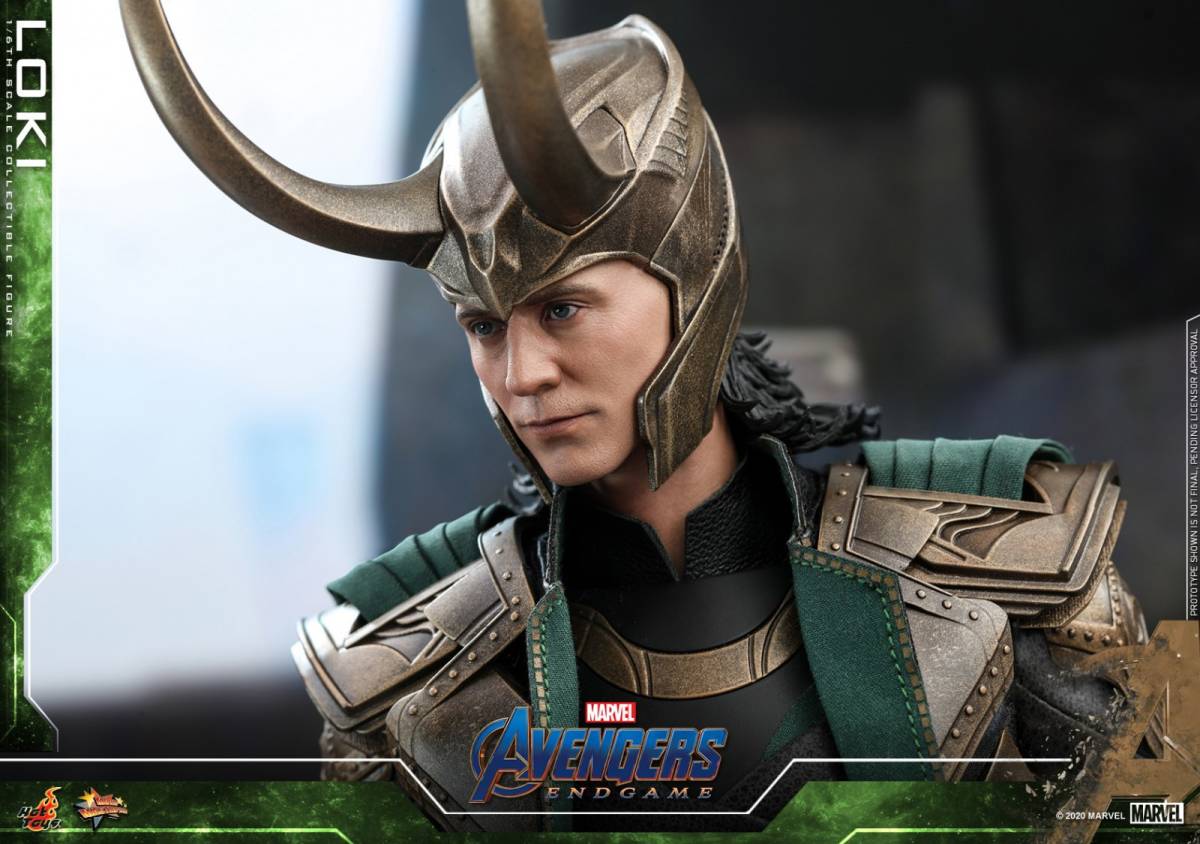 ホットトイズ１/６ アベンジャーズ 挙げ句の果て力くらべ Avengers Endgame ロキ Loki 図形 MMS579