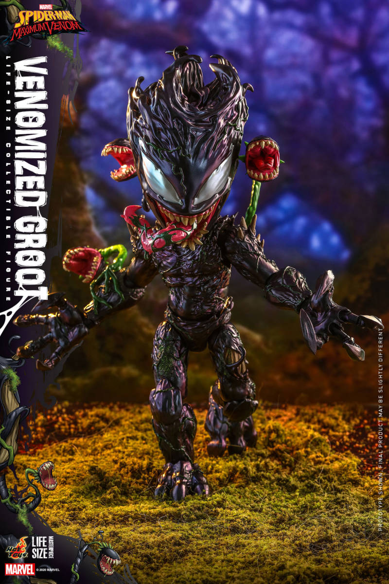 ホットトイズ『スパイダーマン：マキシマム・ヴェノム』 図形 グルート（ヴェノム版） 図形 groot TMS027
