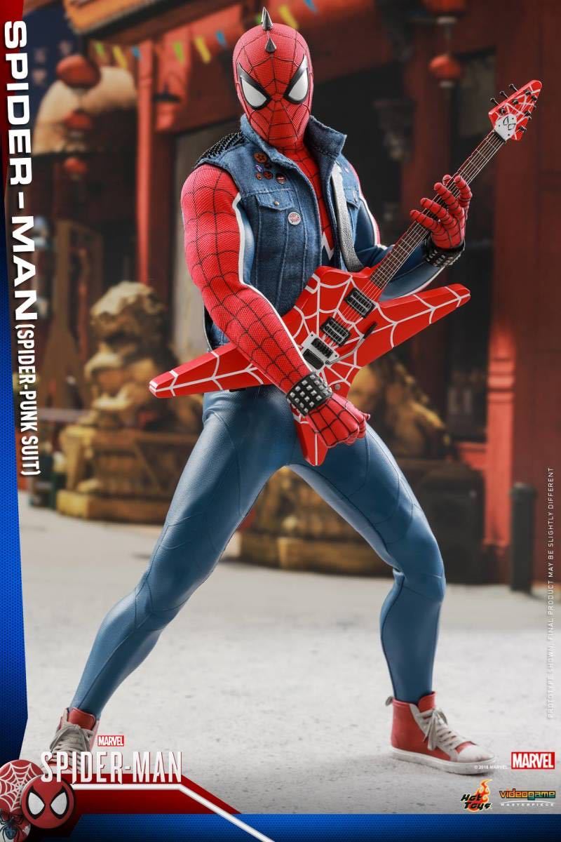 ホットトイズ スパイダーマン（スパイダー・パンク・スーツ版）Marvel\u0027s Spider-Man (Spider-Punk Suit Version VGM32