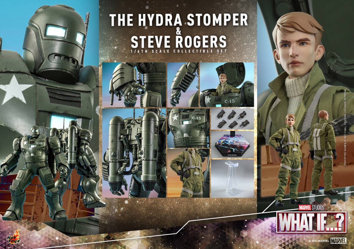 ホットトイズ 1/6 ホワット・イフ…？ ヒドラ ストンパー＆スティーブ ロジャース（2体セット）TMS060画像