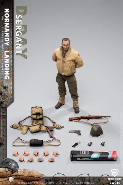 Crazy Figure SERGANT NORMANDY LANDING 1/12 アクションフィギュア LW016｜グッズ＆雑貨　店
