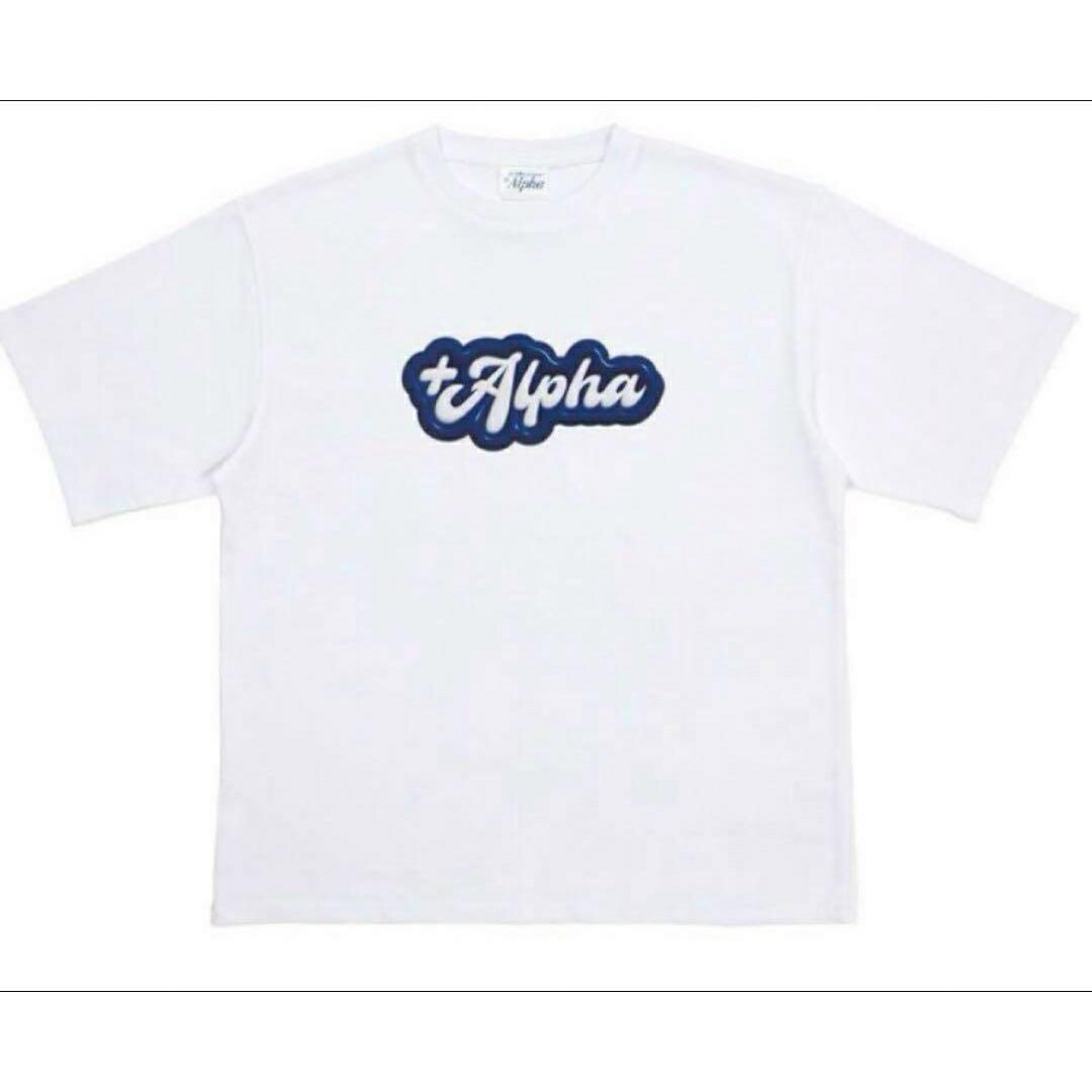 なにわ男子 【  Tシャツ 】+Alpha  2024 オフィシャルグッズ メンバー： 西畑大吾 大西流星 道枝駿佑 高橋恭平 長尾謙杜 藤原丈一郎 大橋和也 naniwa 728 Alpha  十Alpha プラスアルファ プラス アルファ 半袖Tシャツ 半袖 白 白色 ロゴ
