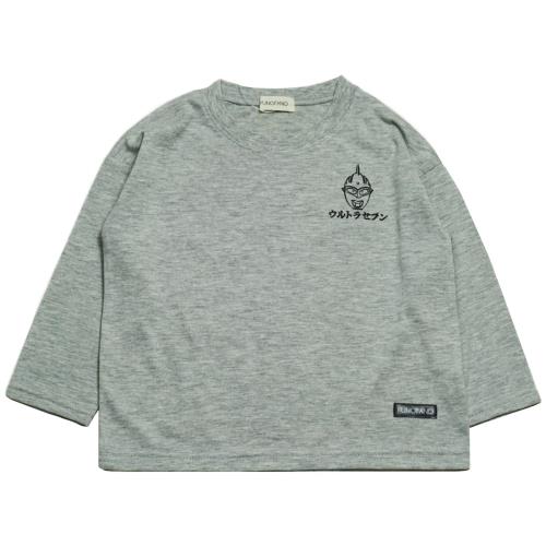 [バンダイ] 2025年 秋冬 FUNOFANO ウルトラマン ウルトラセブン 天竺 前後プリント 長袖Tシャツ ブラック◇120cm画像