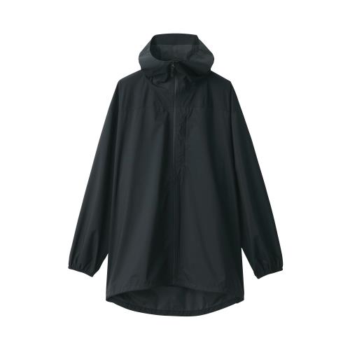 無印良品 厚地の外套成人男性 透湿撥水雨合羽磁気テープ使い走りポケッタブルオーバーコートメンズ