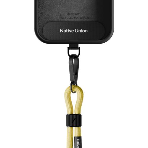 [Native Union] ネイティブユニオン Sling － 調整可能＆取り外し可能な電話ストラップ － iPhone 16, 15, 14, 13およびほとんどのスマートフォンと互換 － 100％耐久性のあるリサイクル素材で作られています（レモン）