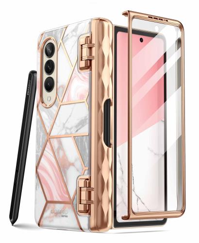 i-Blason Galaxy Z Fold 5/4 (2023/2022) 容れもの 保護すること取りまかなう 米軍MIL標準尺度手に入れる 保護すること写真フィルム付き添い人 S書き込み納める 亭主もち向け 今めかしい 二重の社会システム 耐衝撃 好いたらしい 愛くるしい バンパー Cosmo続きもの