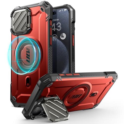 SUPCASE iPhone 15 Pro Max ケース 6.7インチ 2023 全面カバー MagSafe対応 カメラレンズ保護 360゜保護 スタンド機能 米軍MIL規格取得 衝撃吸収 四角強化 アウトドア用 UBMagXTシリーズ