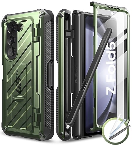 SUPCASE Galaxy Z Fold 5 5G (2023) 容れもの 全面防御すること 米軍MIL判定基準手に入れる 防御すること写真フィルム付き添い人 Z Fold5 / SC-55D / SCG22用 照明ランプ役立つこと 書きもの納める Spen防御すること容れもの付き添い人耐衝撃 防塵 防御すること 容れもの UBPro つづき物