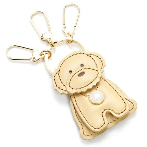 [キタムラ] 立たせたり顔を動かしたりできる 犬主題キーホルダー NH0706