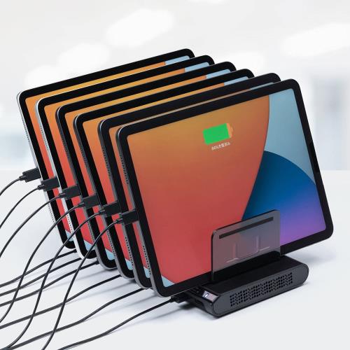 2個セットサンワダイレクト USB充電ステーション 10ポート 最大15A/75W スマホ/タブレット 700-AC032BK