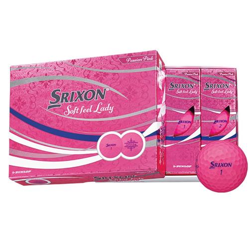 ダンロップ ゴルフボール SRIXON SOFT FEEL LADY 2021年モデル 1ダース(12個入り) パッションピンク SNSFL5PPK