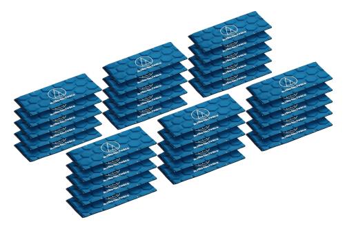 オーディオテクニカ AT-AQ458 バイブレーションコントローラー デッドニング ポイント 制振 防振 耐熱 ドア 内張り フロア アルミ ブチル カット済み 30枚入り