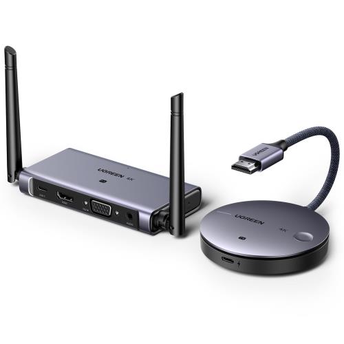 UGREEN ワイヤレスHDMI送受信機セット 4K@30Hz/50m 2.4G+5GHz 日本技適認証済み 低遅延 映像音声同期出力 無線化 エクステンダー PC/テレビ/ノートPC/カメラ/TV Box/DVD対応|goods street