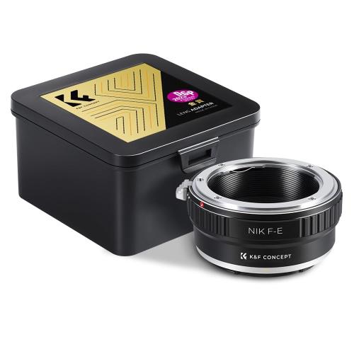 KF CONCEPT マウントアダプター Nikon対応 ニコン対応 Fマウントレンズ AIレンズ ソニー対応対応 Eマウント NEXカメラ 装着用 変換 レンズアダプター NIK-NEX a6700 a7CII ZV-E10 高精度 無限遠実現 メーカー直営店