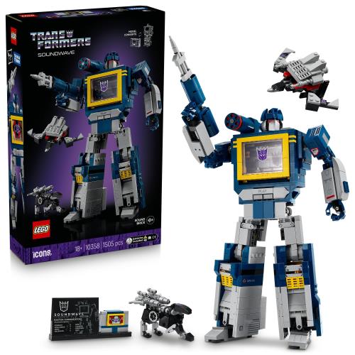 レゴ(LEGO) アイコン トランスフォーマー：サウンドウェーブ 遊び道具 遊び道具 生まれ落ちる日 差し上げ物 差しつかえる 成人男性 お上さん 車馬 車 ミニカー 取り組み 室内装飾 オシャレ 10358