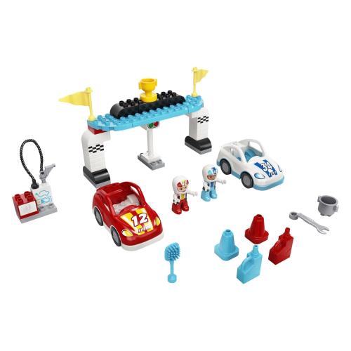 レゴ(LEGO) デュプロ デュプロのまち スピード競技鉄道車両 10947 手あそび レーシングカー 御坊っちゃん うしろ帯 2歳以上