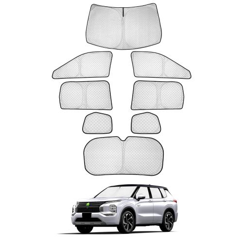 CARVANTA サンシェード 遮光シェード 全車窓用 フロントサンシェード 2021年12月～現行 フルセット マルチサンシェード プライバシー 暑さ対策 仮眠 断熱 遮光 高密度 紫外線カット UVカット 盗難防止 車中泊 アウトドア 全窓対応 簡単着脱 取付簡単 6層構造 収納袋付き 8PC