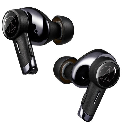 オーディオテクニカ ATH-TWX9MK2 BK E ノイズキャンセリング ワイヤレスイヤホン Bluetooth 完全ワイヤレス マイク付 最大約18.5時間再生 ワイヤレス充電対応 マルチポイント 深紫外線除菌システム｜goods street