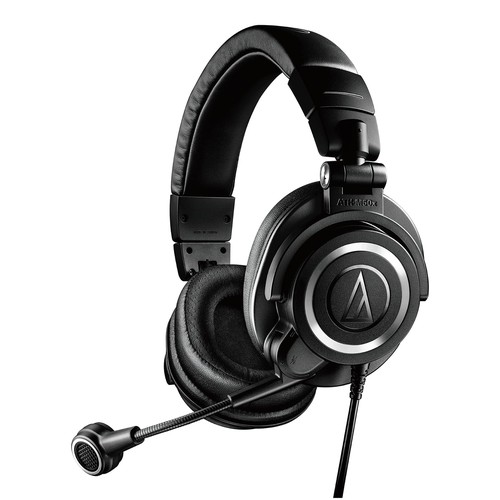 オーディオテクニカ ATH-M50xSTS ヘッドセット 有線 XLR コンデンサーマイク ヘッドホン部 3.5mmTRS接続 マイクロホン部 XLR接続 ストリーマー コンテンツクリエイター ゲーム実況 配信 ブラック｜goods street