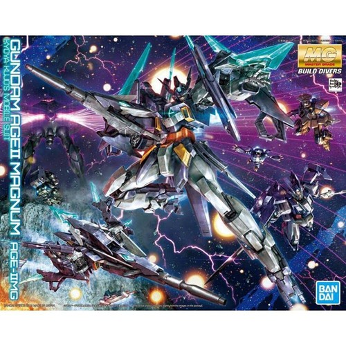 MG ガンダムビルドダイバーズ ガンダムAGEIIマグナム 1/100スケール 色分け済みプラモデル｜goods street