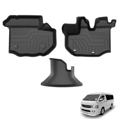 Cartist ハイエース 200系 標準ボディー専用 フロアマット 立体カーマット 3Dフロアマット HAICE 200 TRH KDH 2004年8月~2026年3月 立体構造 防水マット 滑り防止 耐汚れ 耐磨耗性 TPE素材 車種専用設計|goods street