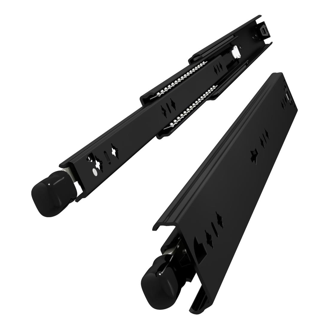 VADANIA ロック付き 重量用スライドレール 1200mm Heavy Duty引き出しスライド ブラック VD2053 工業用レール 左右1セット