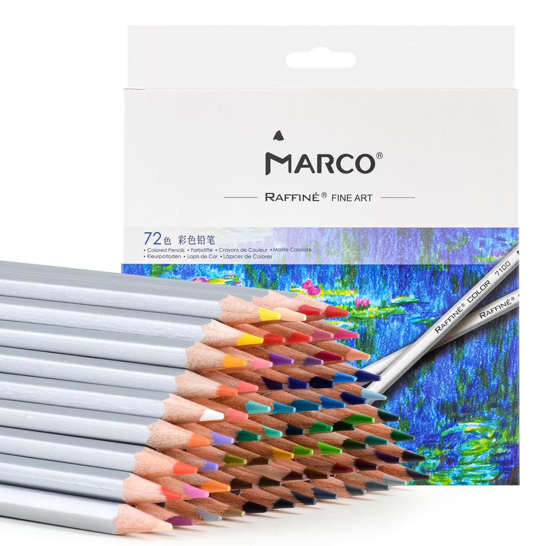 楽天市場】Marco 水彩色鉛筆 72色 水性 柔らかい芯 大人の塗り絵 プロ