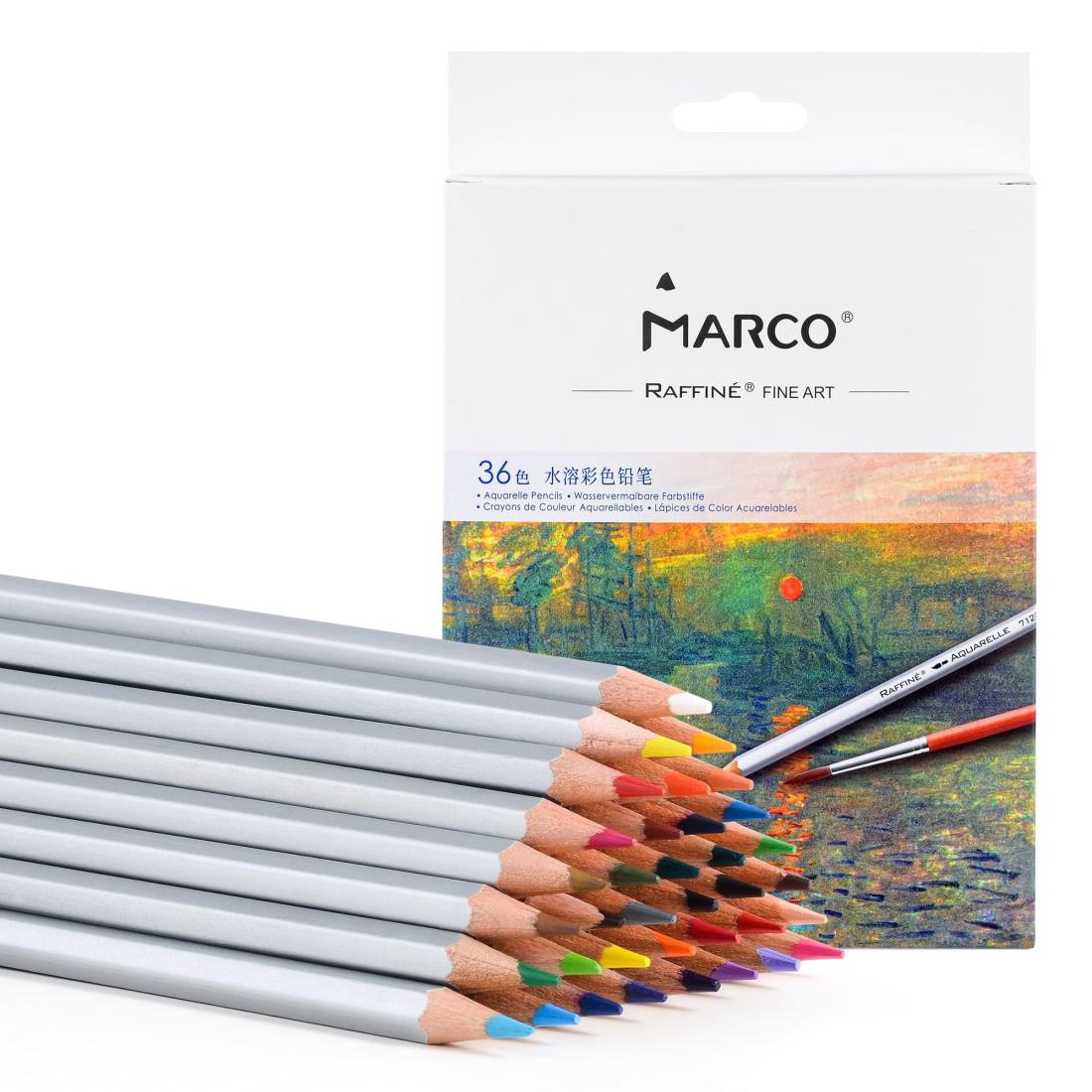 楽天市場】Marco 水彩色鉛筆 72色 水性 柔らかい芯 大人の塗り絵 プロ