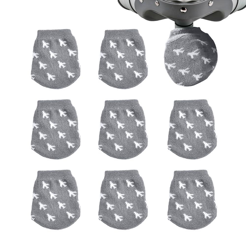 スーツケース タイヤカバー キャリーソックス 車輪ソックス 車輪カバー 保管時の床汚れを防止 車輪ソックス スーツケース用車輪ソックス (飛行機パターン 8枚セット）画像