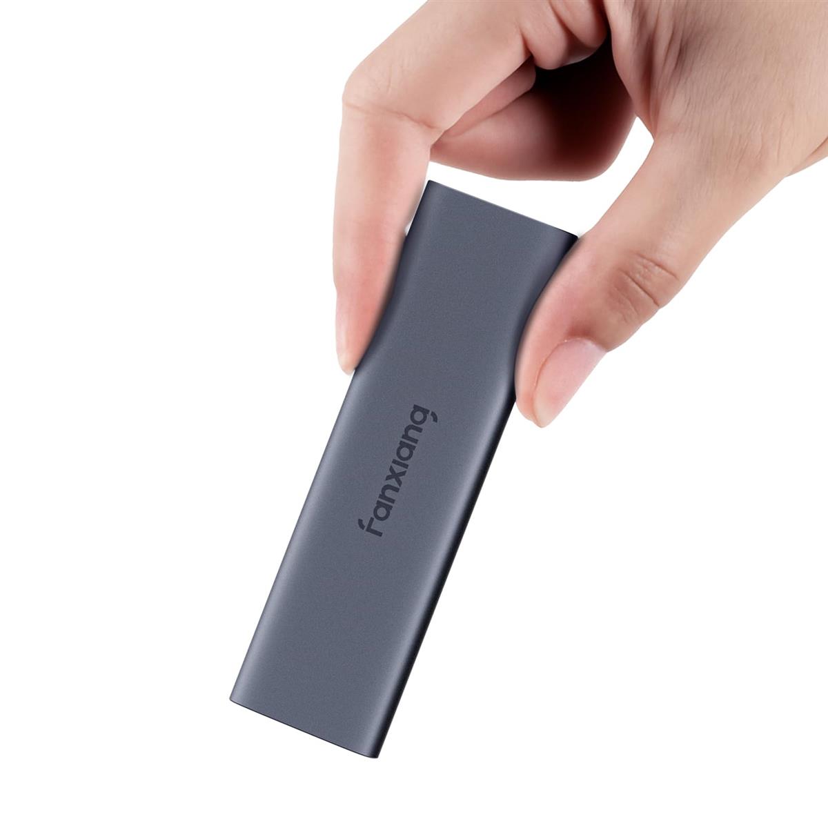 【超軽量高速SSD】Fanxiang ポータブル外付けSSD 最大1050MB/s USB 3.2 Gen2 携帯便利 データ暗号化 ハードディスク 軽量 小型 静音 ノートPC/タブレッ/iPhone対応 高速ポータブル ゲーミングpc ストレージ portable ssd【PS4/PS5対応】 500GB/1TB/2TB (500, GB)