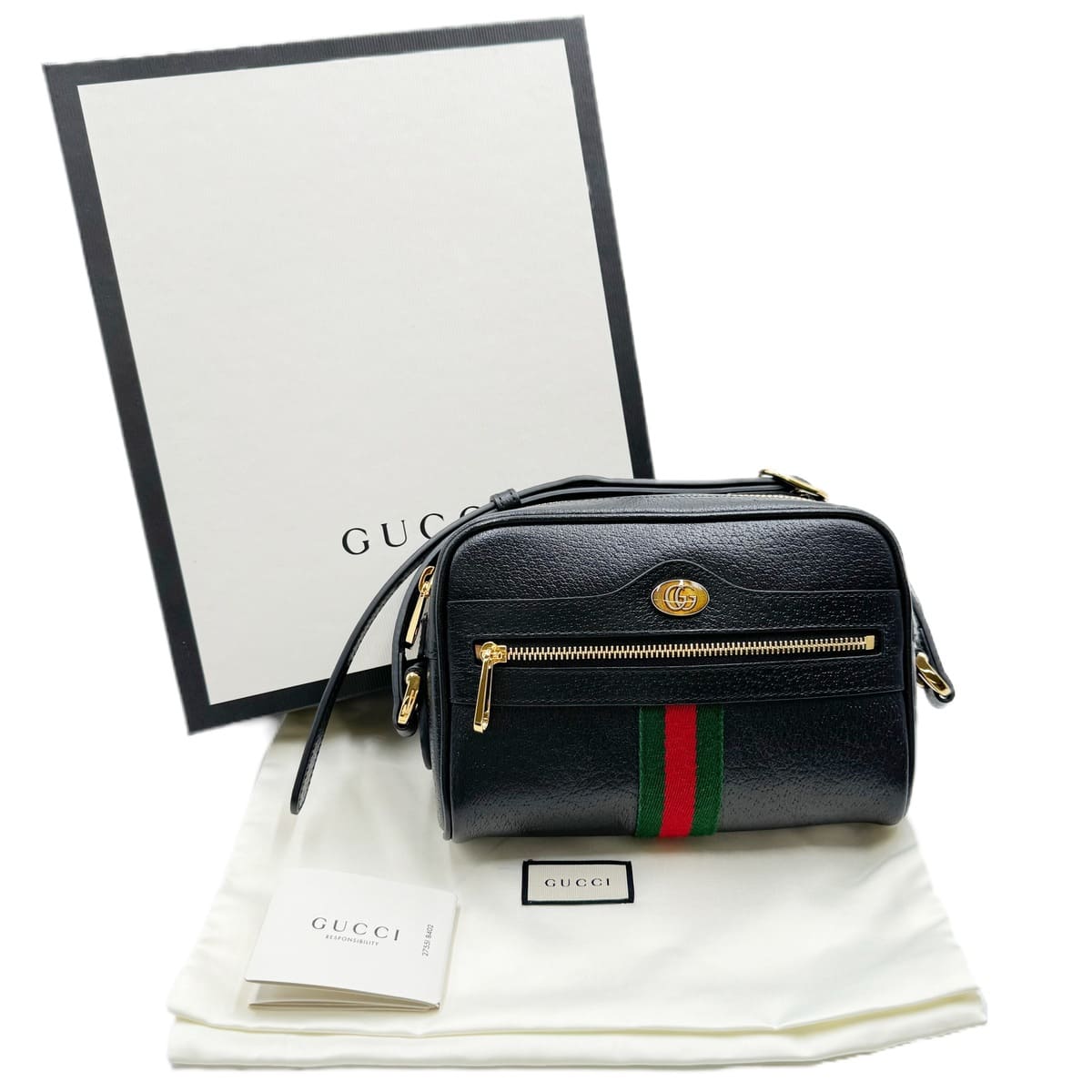 【中古】GUCCI グッチ ショルダーバッグ シェリー酒 黒いこと 517350