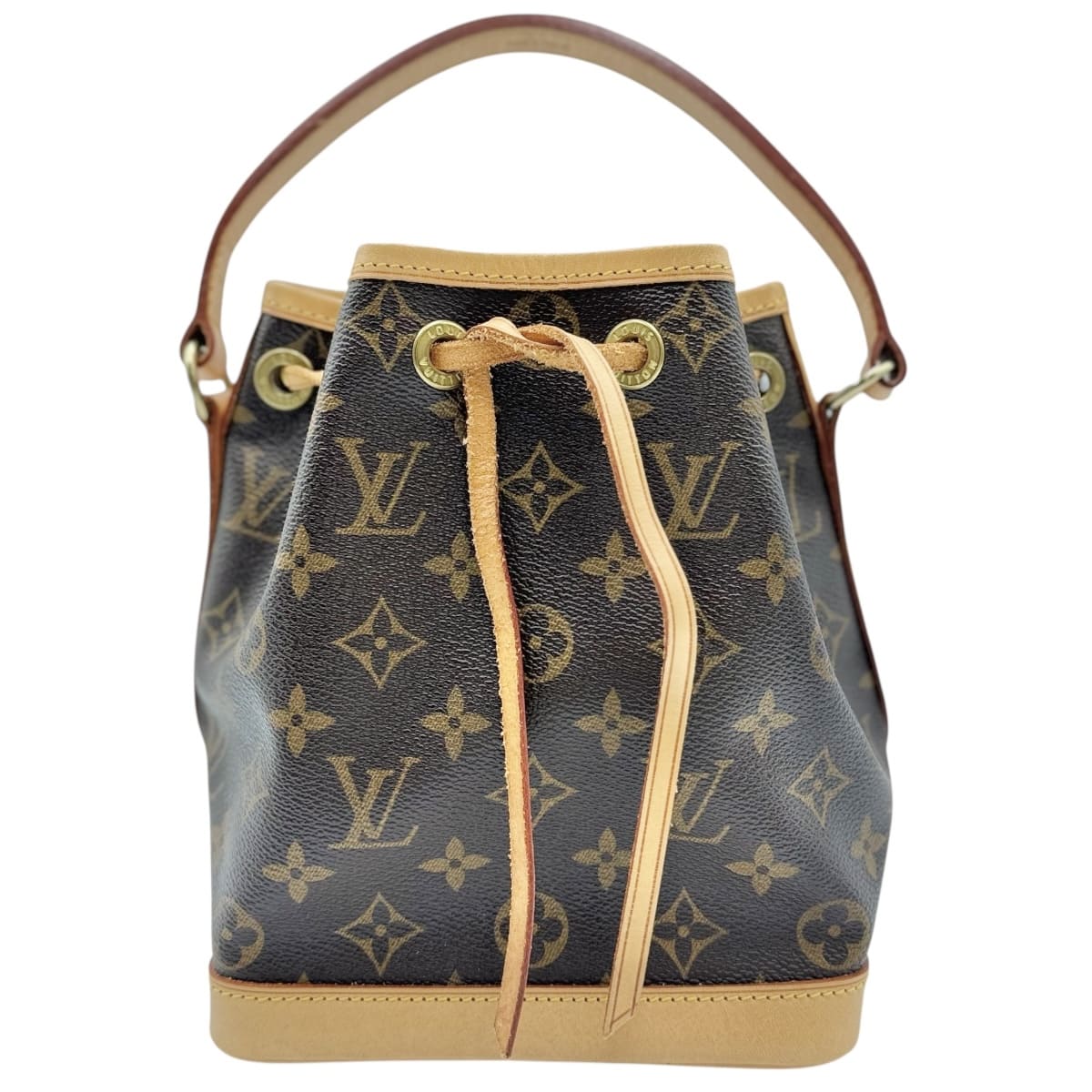 【中古】LOUIS VUITTON ルイヴィトン ミニノエ ハンドバッグ モノグラム ブラウン M42227