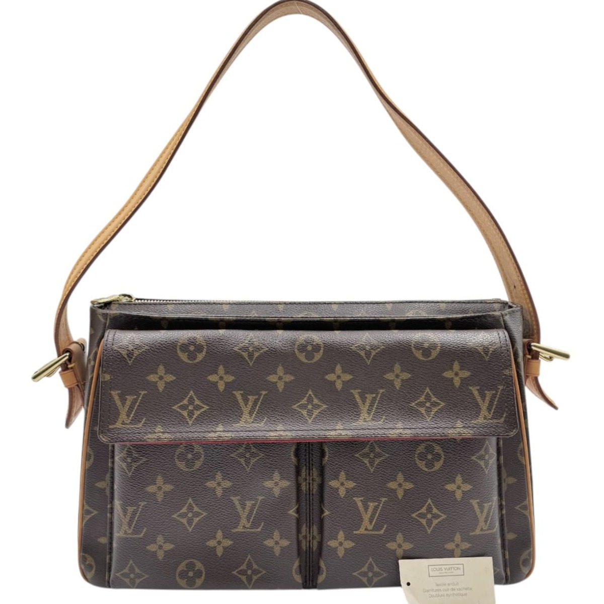 【中古】LOUIS VUITTON ルイヴィトン ヴィバシテGM ショルダーバッグ モノグラム ブラウン M51163