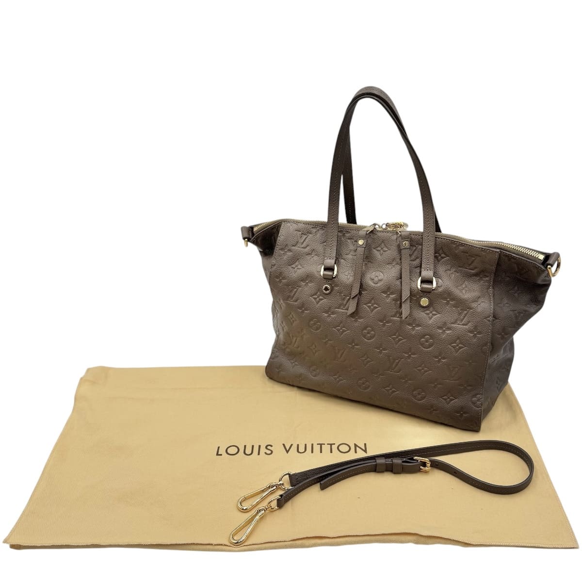 【中古】LOUIS VUITTON ルイヴィトン ルミニューズPM ショルダーバッグ モノグラムアンプラント ブラウン M94170｜KIRARIKA