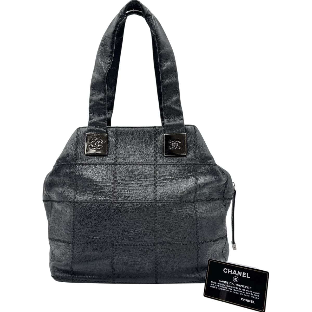 【中古】CHANEL シャネル ハンドバッグ チョコバー ブラック｜KIRARIKA