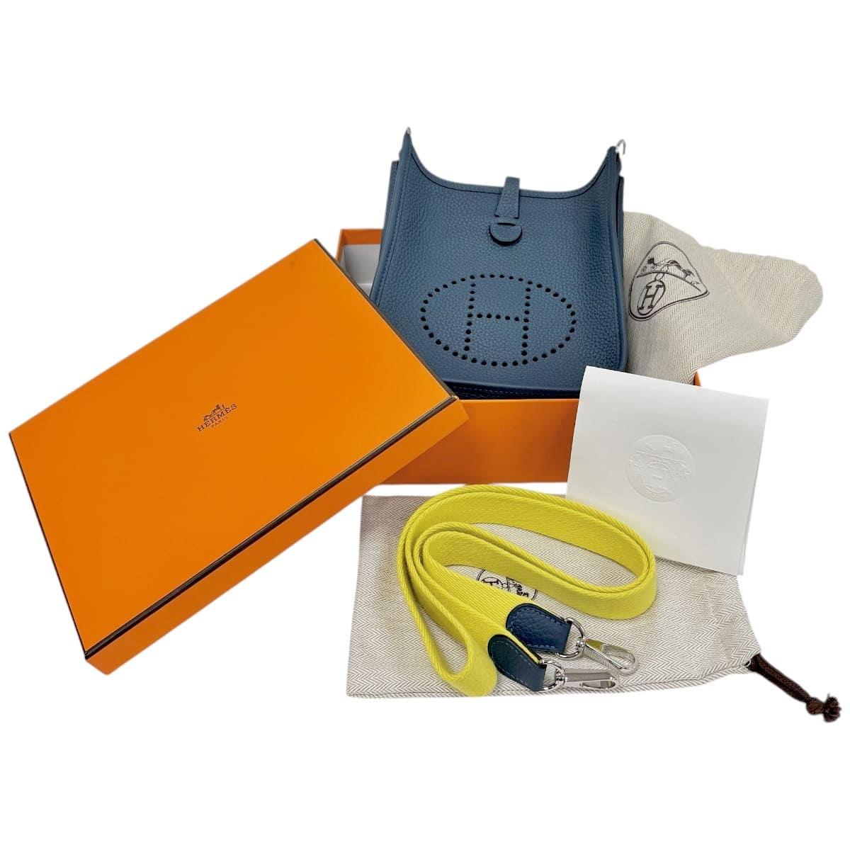 【 中古 】 HERMES エルメス エヴリンTPM ショルダーバッグ トリヨンクレマンス 青色 エヴリン tpm 青 エブリン 中古品 レディースブランドバッグ 中古ブランド名 成年者 好いたらしい 御前上等 愛くるしげうしろ側 レディース御徒面子 本革 御前上等うしろ側 ショルダーバック 貨物輸送無料