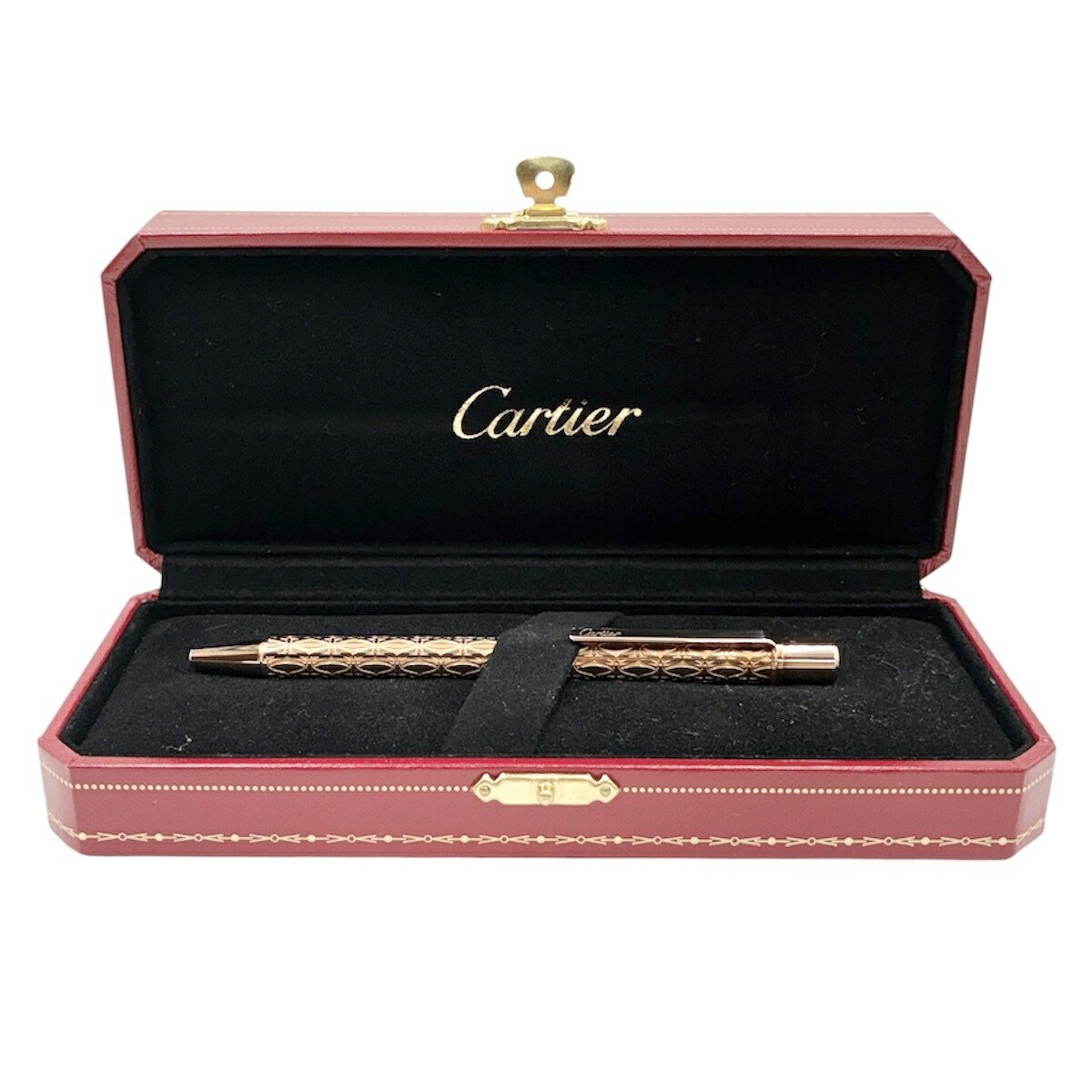 【中古】Cartier カルティエ Cドゥ 心うれしい誕生日 ボールペン ゴールド