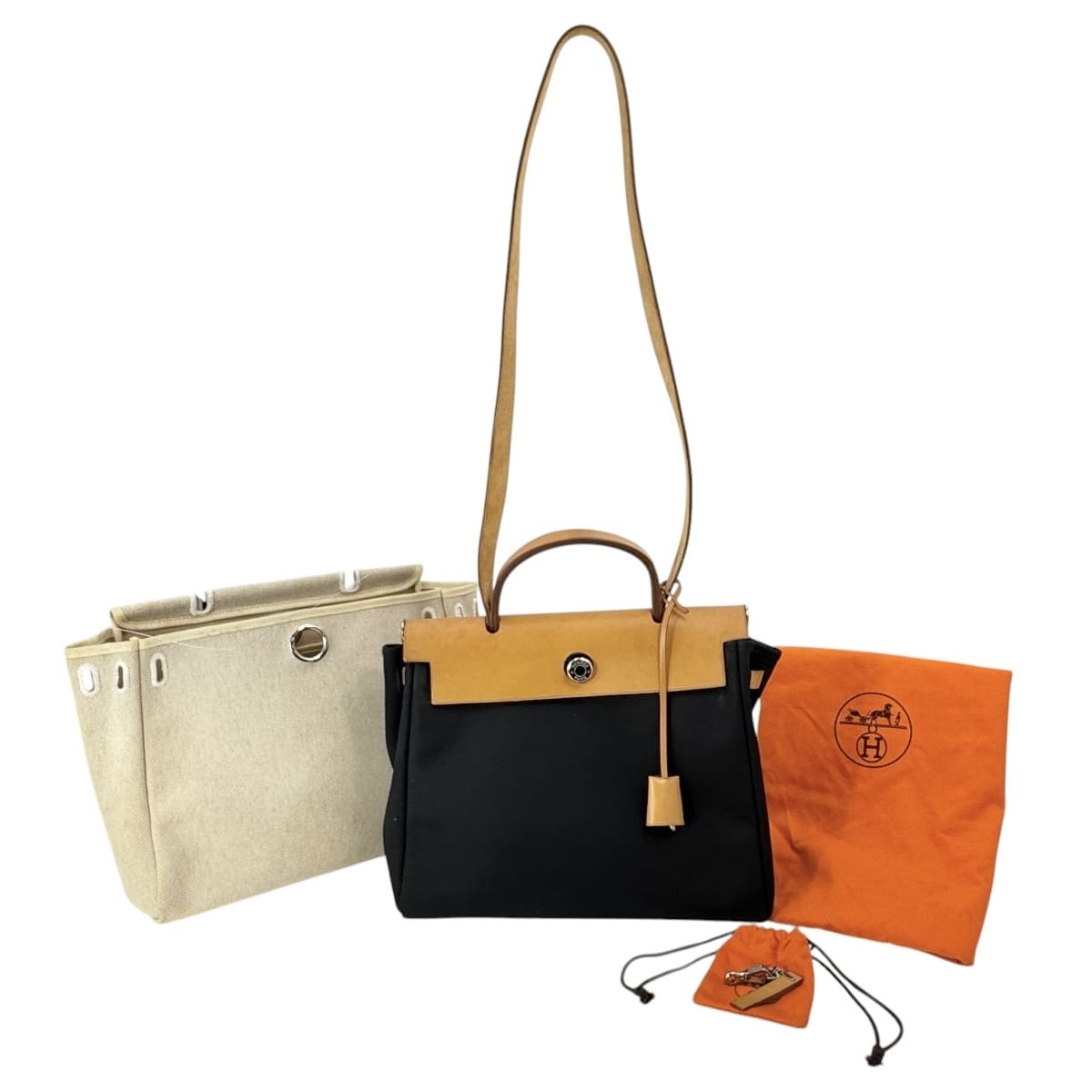 【中古】HERMES エルメス 叫び泣き御徒面子PM 2way御徒面子 黒いこと