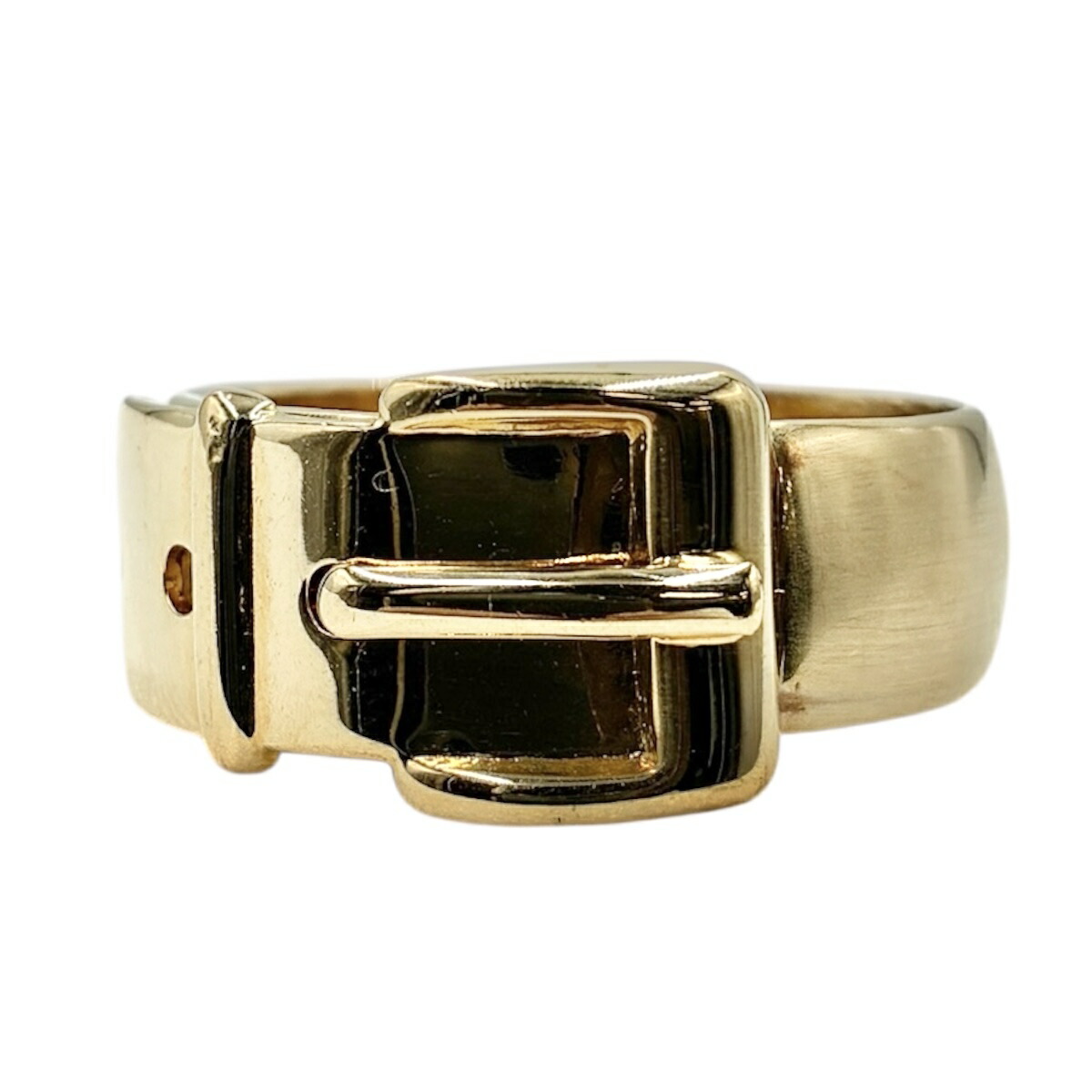 【中古】GUCCI グッチ えり巻き輪っか 三尺帯画題 ゴールド