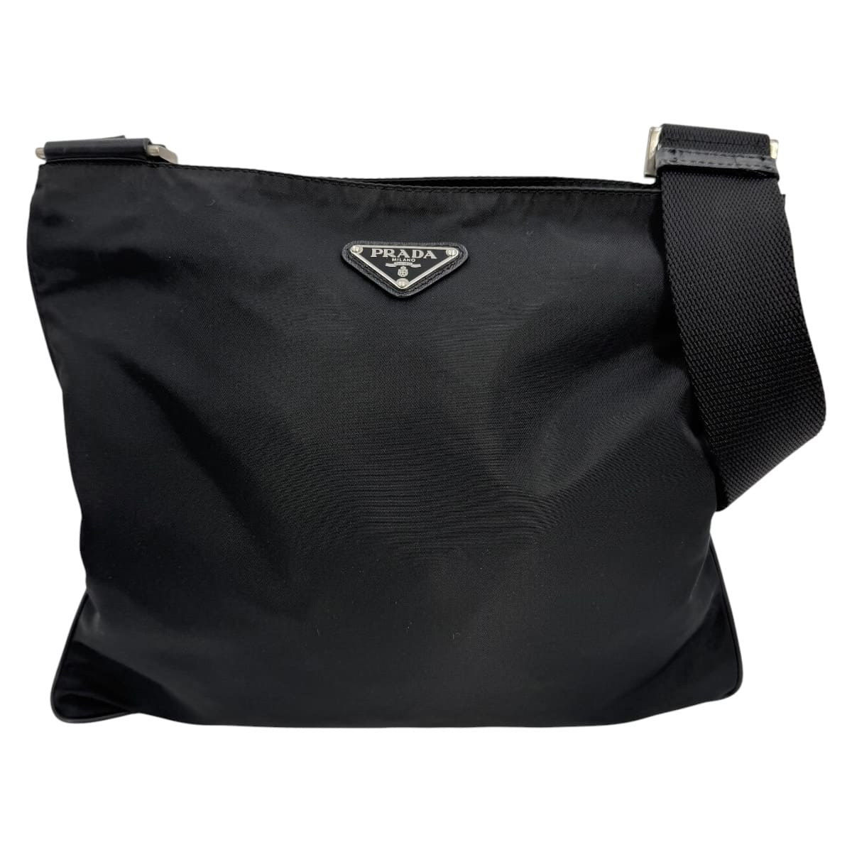 【中古】PRADA プラダ ショルダーバッグ ポコノ 黒いこと VA0053