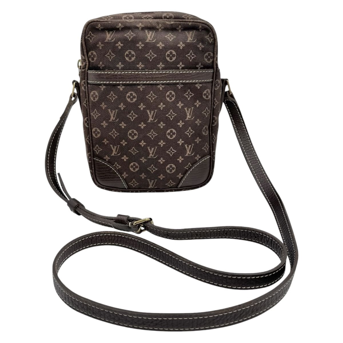 【中古】LOUIS VUITTON ルイヴィトン ダヌーブ ショルダーバッグ モノグラムミニラン 赤銅色 M95228