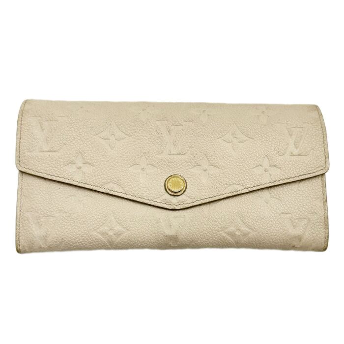 【中古】LOUIS VUITTON ルイヴィトン ポルトフォイユキュリユーズ 長財布 アンプラント アイボリー M60301｜KIRARIKA