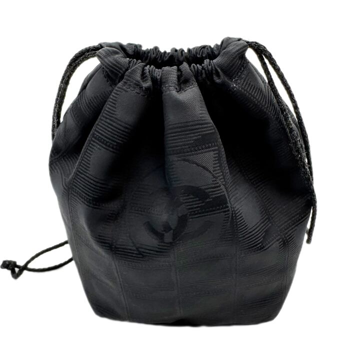 【中古】CHANEL シャネル 合切袋 ニュートラベルライン 黒いこと