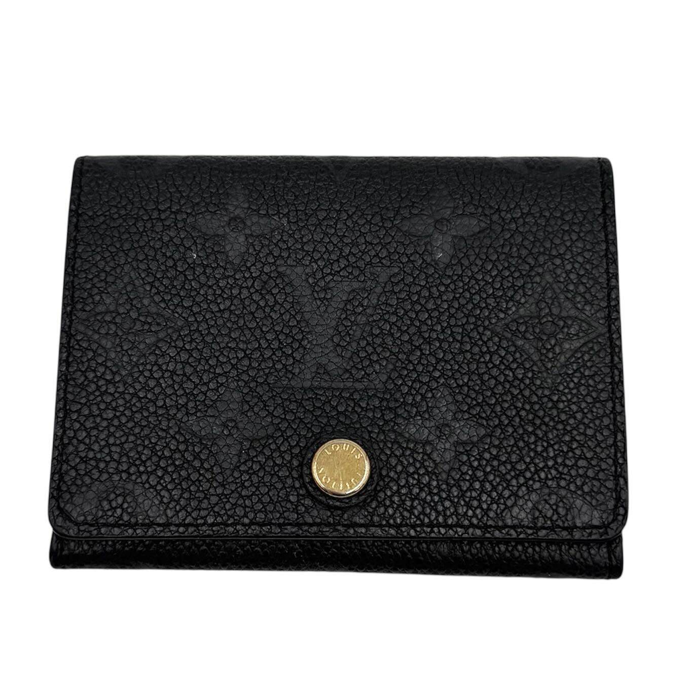 【中古】LOUIS VUITTON ルイヴィトン アンヴェロップ ブーム ドゥ ヴィジット 折紙入れ モノグラム アン工業プラント 黒いこと M58456