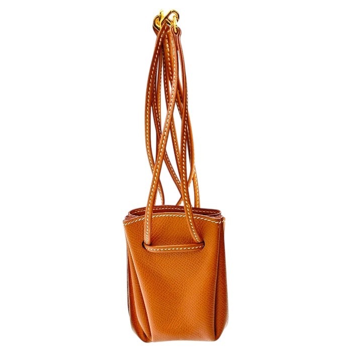【中古】HERMES エルメス ヴェスパポーチ 赤銅色