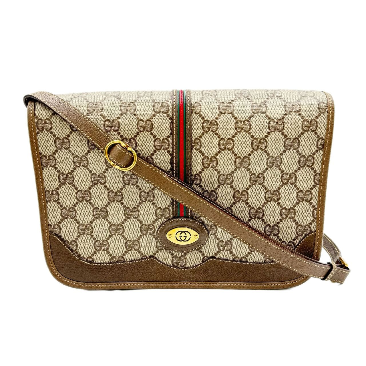 【中古】GUCCI グッチ ショルダーバッグ GG足し加える シェリー酒生産ライン 赤銅色 001 104