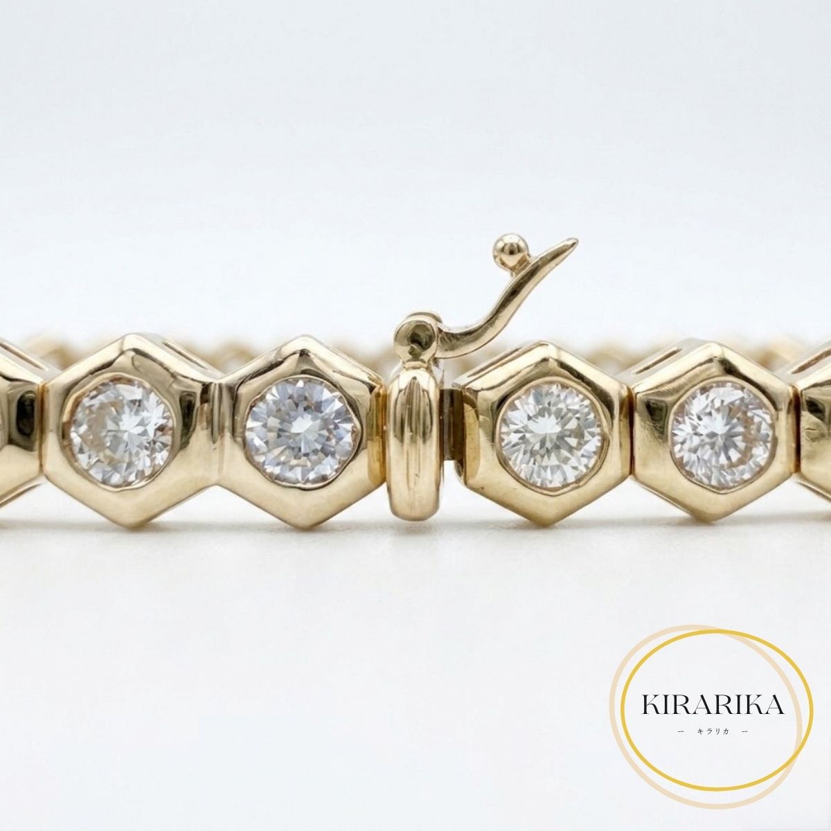 K18 ダイヤモンド 3.22ct メンズ ブレスレット 18金 中古品 ブレス 金18 メンズブレスレット ダイヤ ライン メンズブレス ブレスレット金 ダイヤモンドブレスレット ダイヤブレス 金のブレスレット ラインストーン 中古 18k モダン スタイリッシュ フォーマル カジュアル｜KIRARIKA