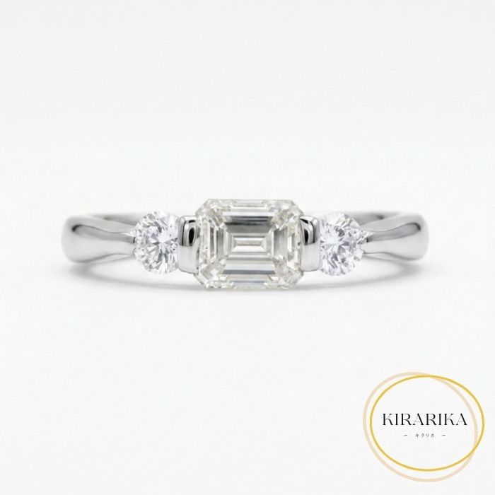 Pt900 ダイヤモンド 0.315ct ダイヤモンド 0.11ct リング｜KIRARIKA