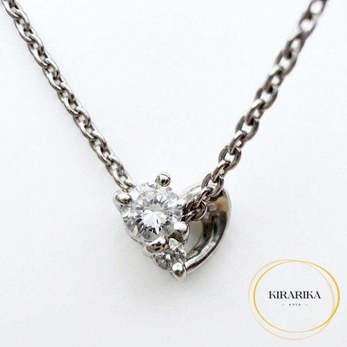 スタージュエリー Pt950 ダイヤモンド0.07ct ネックレス|KIRARIKA