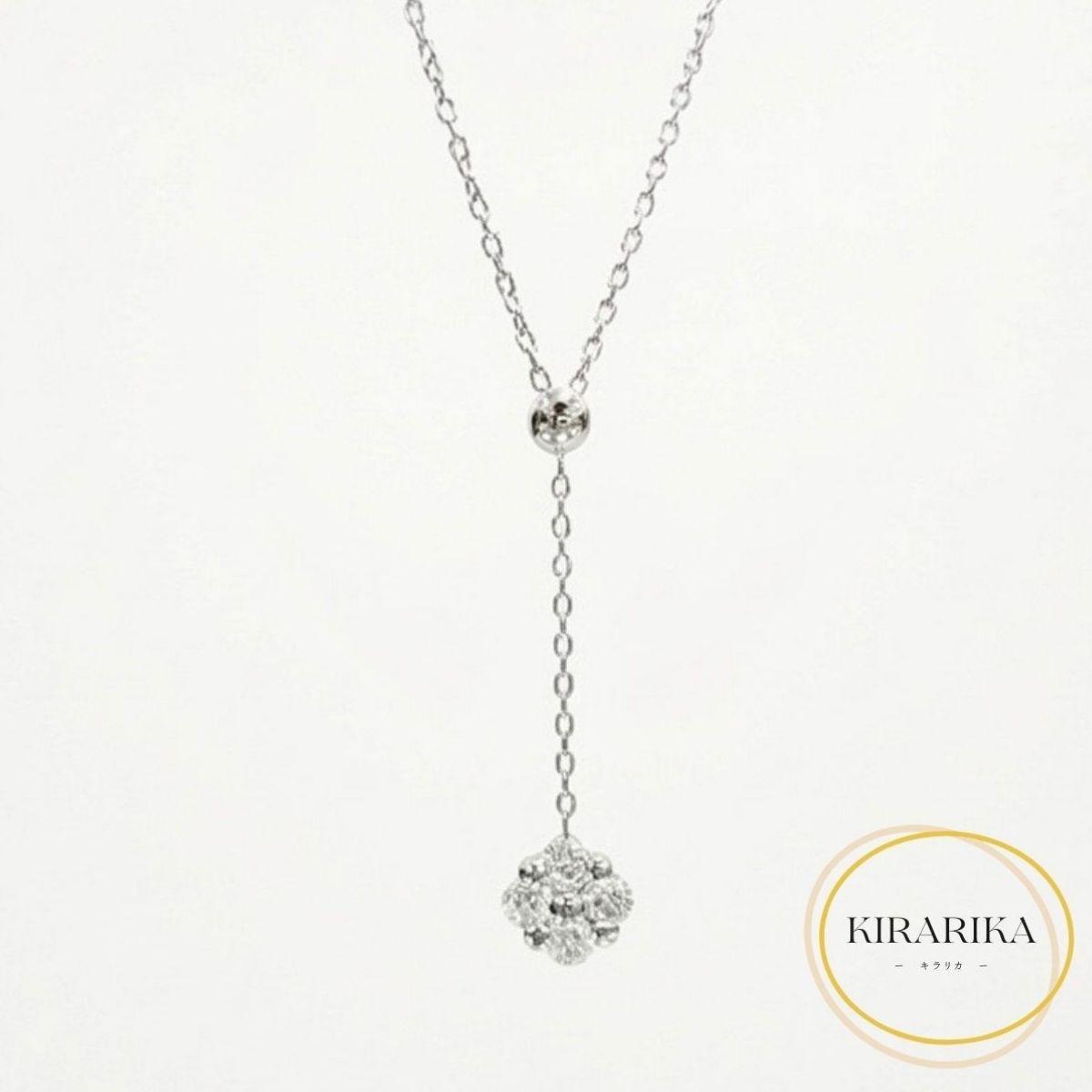Pt850 ダイヤモンド0.35ct ネックレス